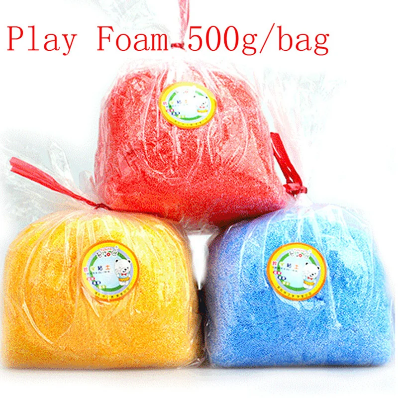 Play foam 500 г/пакет светильник мягкая цветная моделирующая глина Модель Волшебные