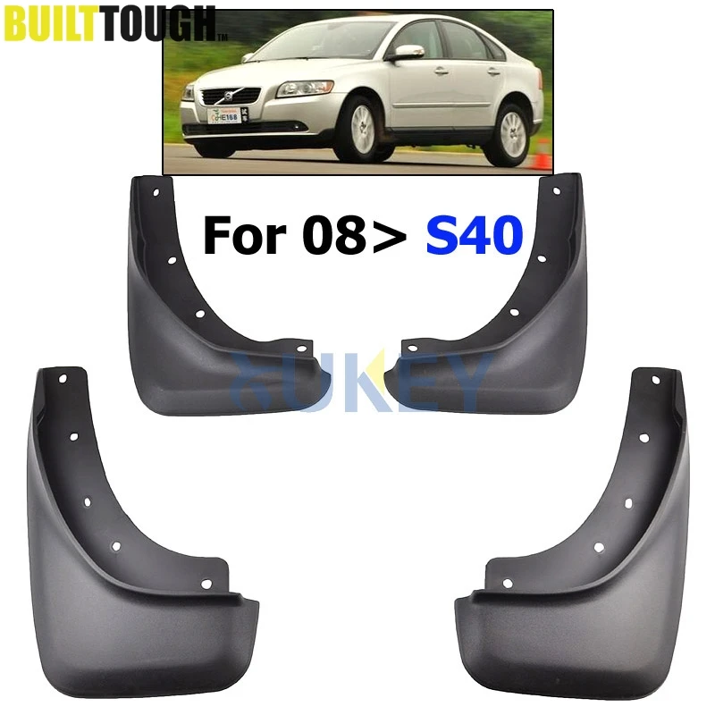 Автомобильные Брызговики для VOLVO S40(Без окрашивания уплотнения) 2008-2013 2009 2010 2011 2012 брызговики ЛОСКУТ крыло брызговиков