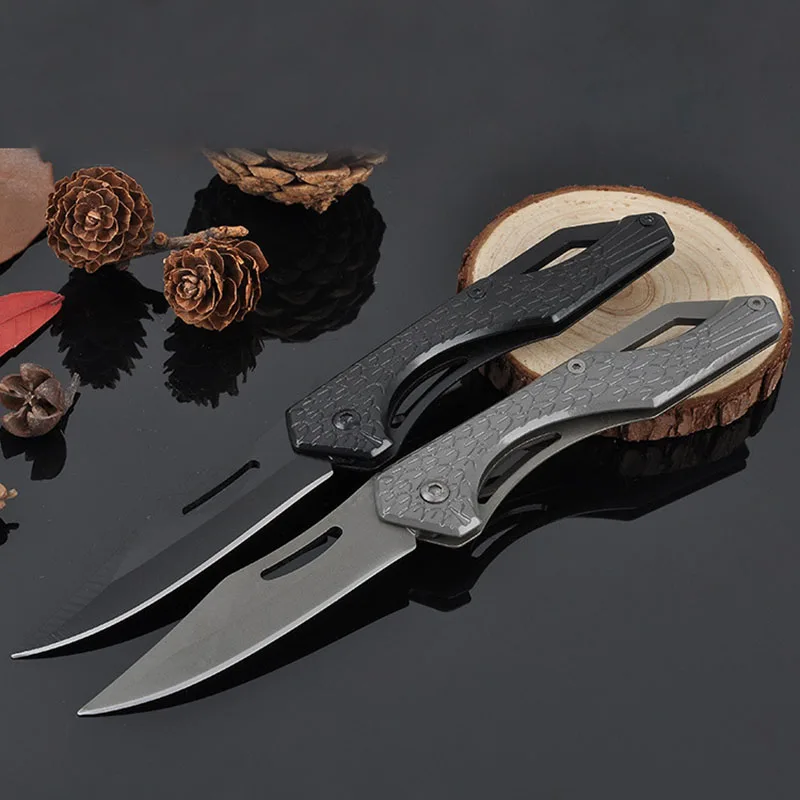 Jeslon Survival Knife Mini Portable Key EDC Stainless Folding Fruit Camping Tactical Pocket Hunting Knives Outdoor Tools | Инструменты