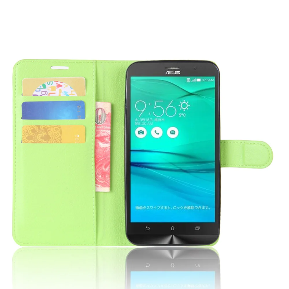 Для Asus Zenfone GO ZB552KL чехол Asus X007D чехол 5,5 дюймов из искусственной кожи кошелек чехол для телефона для Asus Zenfone ZB552KL откидная крышка