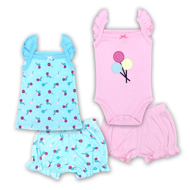 Fashion 2021Summer short sleeve baby sets for girl clothes 100% cotton girls boys Toddler clothing | Детская одежда и обувь