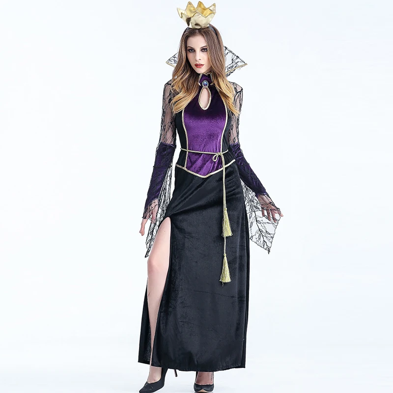 Костюм злой королевы для женщин Новое поступление роскошный модный Карнавальный