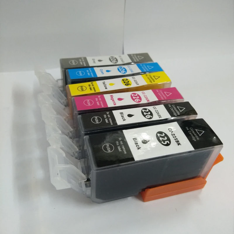 Vilaxh 6 шт. PGI 225 совместимый чернильный картридж для Canon PIXMA MG5120 MG5220 MG5320 MG6120 MG6220 MG8120