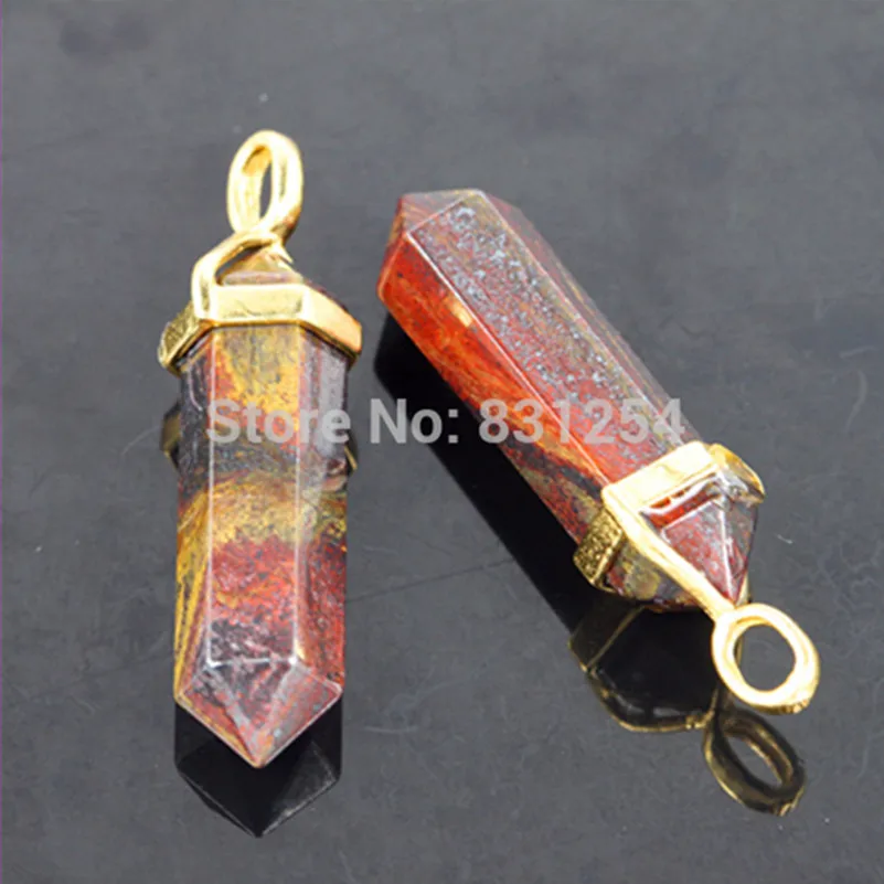 1 шт. Хорошее качество натуральный лимонный кварц маятник Золотой Кристалл Друза