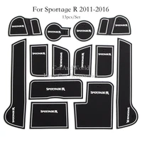 for kia sportage r 2011 2016 non slip cup mats anti slip door groove gate slot pad mat stickers accessories car styling