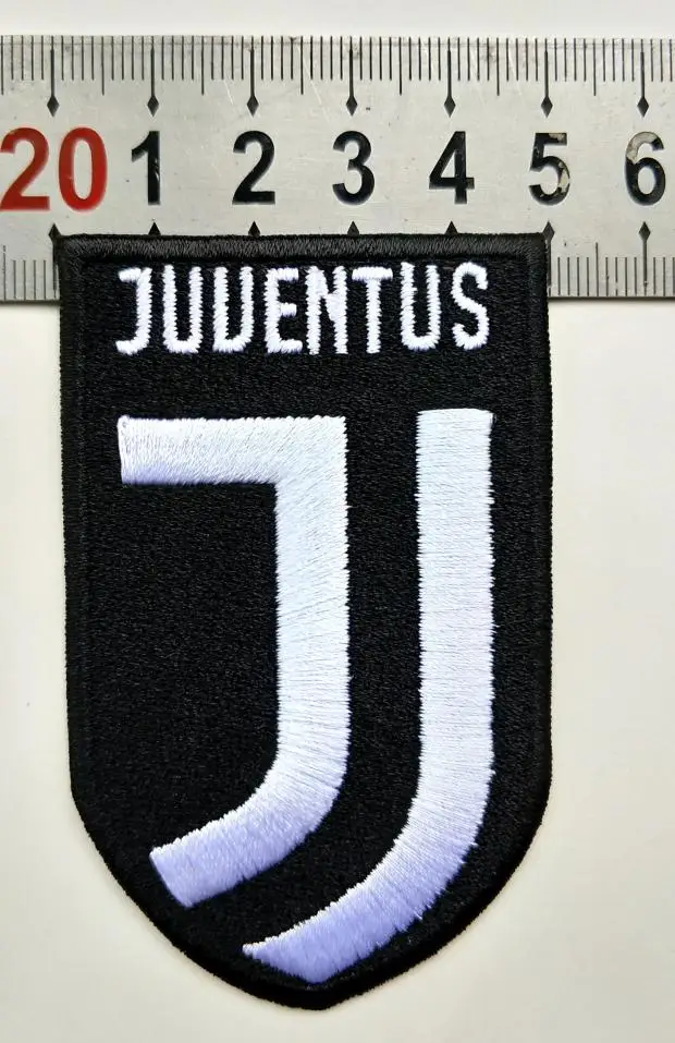 2 шт./лот, Футбольная команда fussball, клубная команда Juv-e-ntus, логотип, железная нашивка, Aufnaeher, аппликация Buegelbild, вышитая, старая и новая