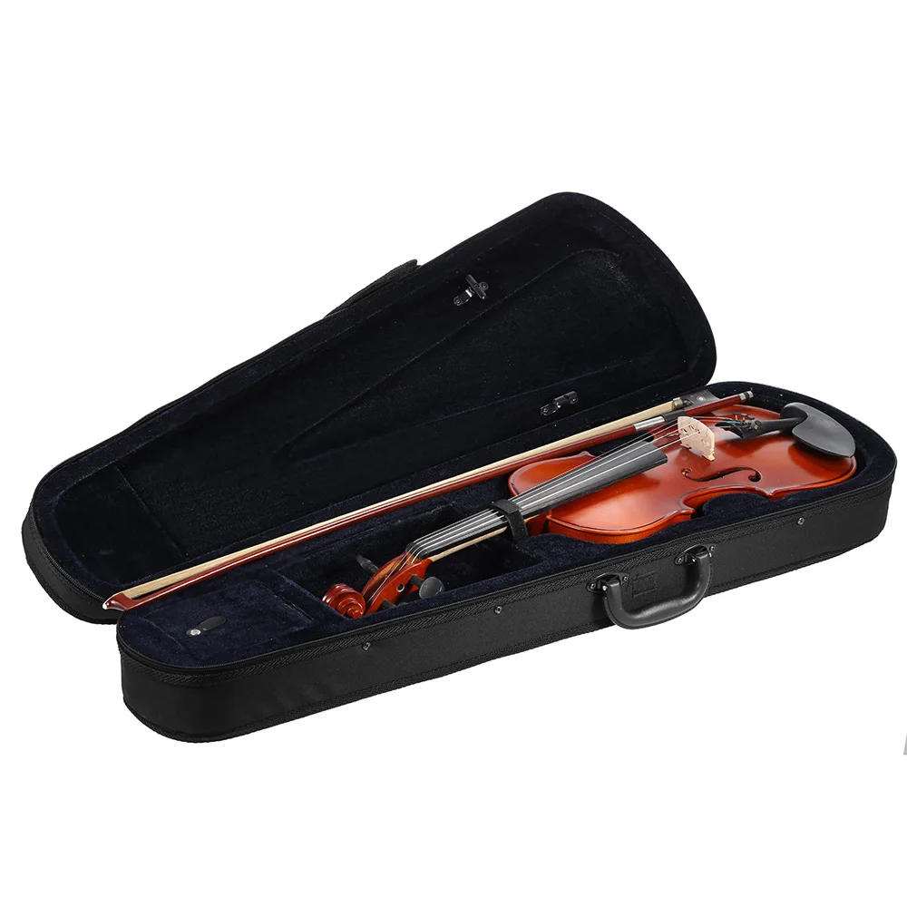 Ammoon 4/4 полный Размеры скрипка твердой древесины Античная глянцевое покрытие ели