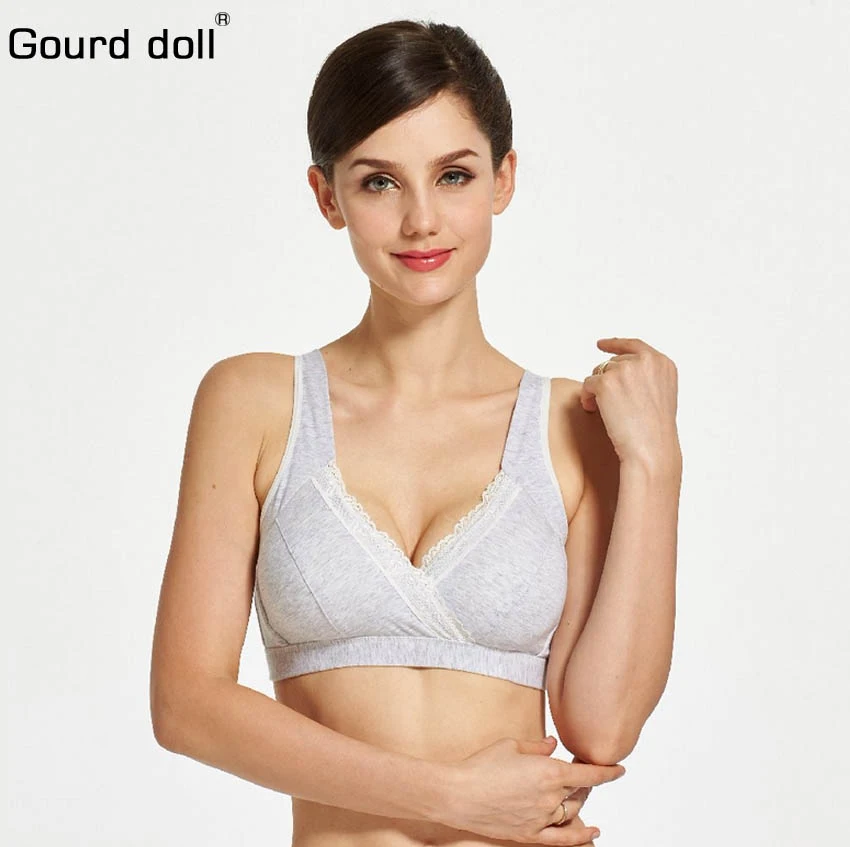 Gourd Doll бюстгальтер для беременных и кормящих мам хлопок Бюстгальтер для беременных для грудного вскармливания женский soutien gorge allaitement одежда