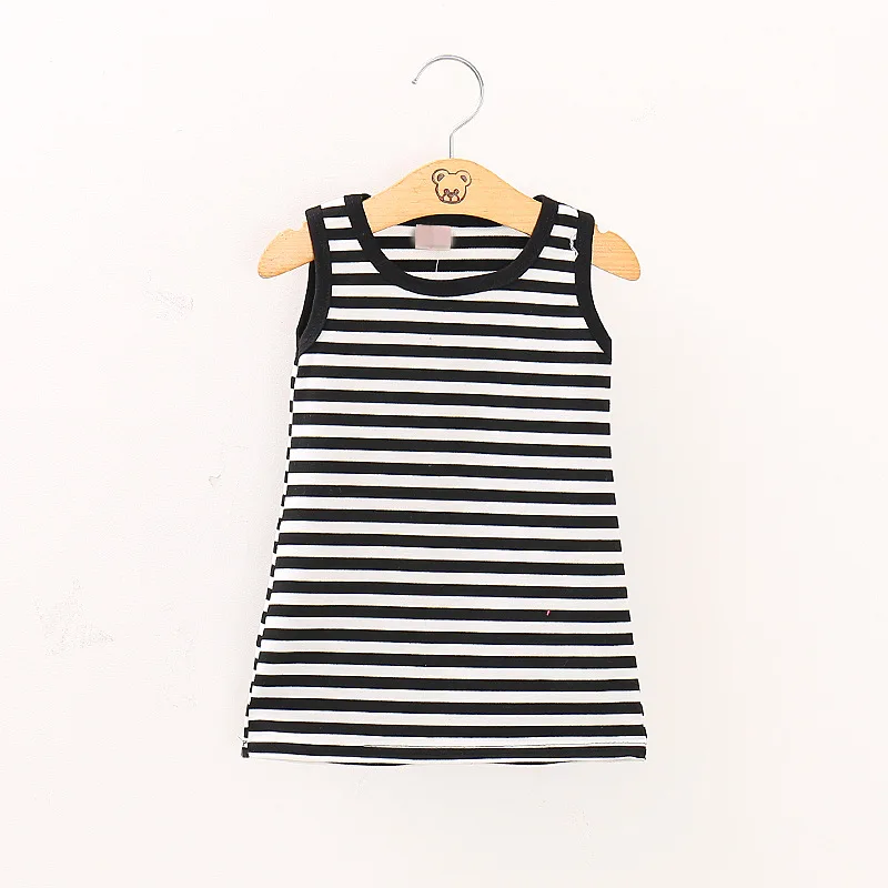 Весеннее платье для девочек BibiCola комплект из 2 предметов в полоску и хлопковый