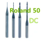 5 шт.лот d стоматологический Цирконий Roland 50 твердосплавный фрезерный станок 2,0 мм длина 50 мм постоянный ток Стоматологический материал для блока циркония PMMA