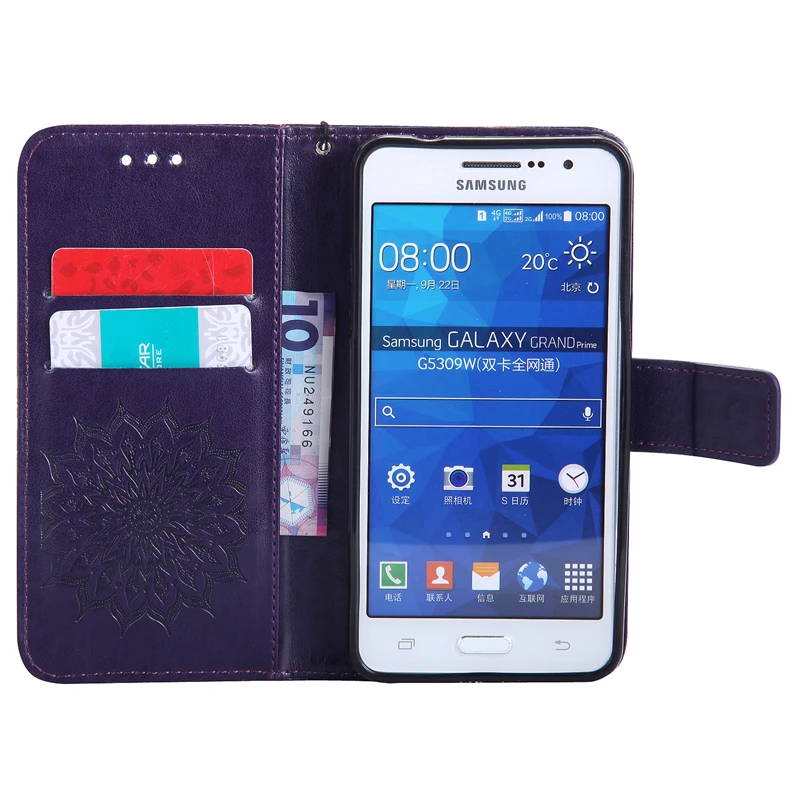 JYERAECOM Роскошные искусственная кожа + Мягкий силиконовый чехол для samsung Galaxy Grand Prime