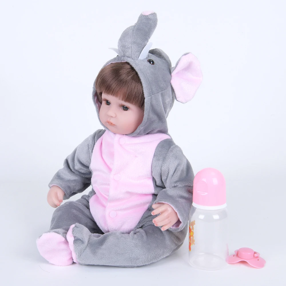 18 &quot45 см силиконовые виниловые куклы reborn для детей игрушки девочек подарок bebe
