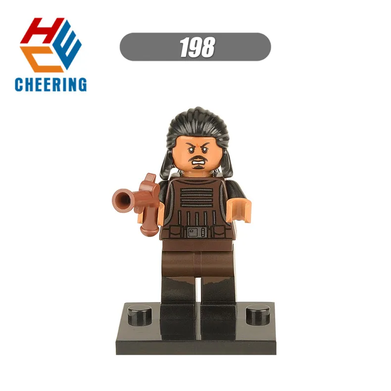 198 Without Box Одиночная строительных блоков космический The Force Awakens Chewbacca Kylo Ren Han Solo подарок фигурки Кирпичи игрушки для детей X0104 - Цвет: 198 Without Box