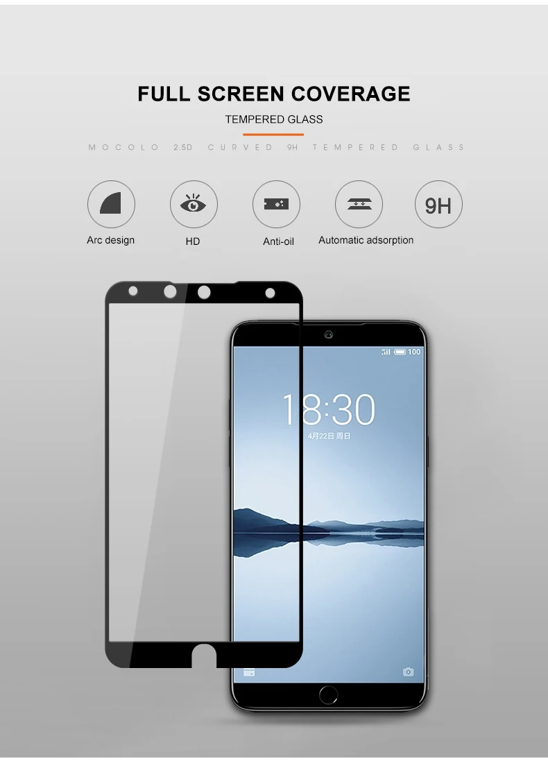 Для Meizu 15 Экран протектор Mocolo полное покрытие 9 H 15 плюс M15 Стекло пленка для Meizu 15 плюс закаленное стекло Экран протектор