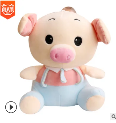 Новинка 22 см Милая свинья плюшевая игрушка мягкая мультяшная свинка животное