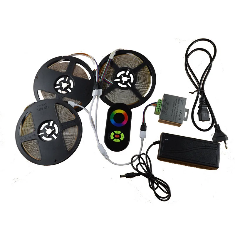 5 м IP65 2835 Водонепроницаемая RGB Светодиодная лента с RF сенсорным беспроводным