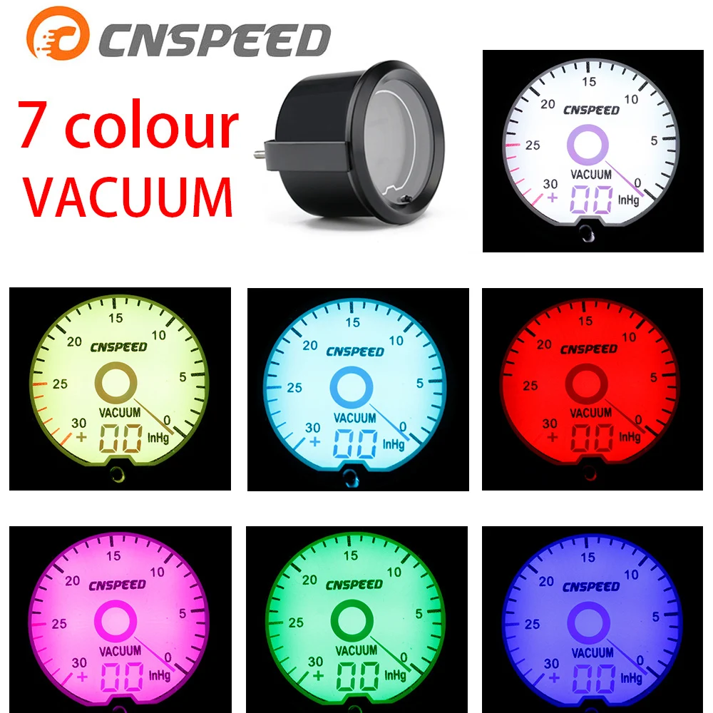 Жидкокристаллический ЖК дисплей CNSPEED 2 дюйма/52 мм 7 цветный виртуальный указатель