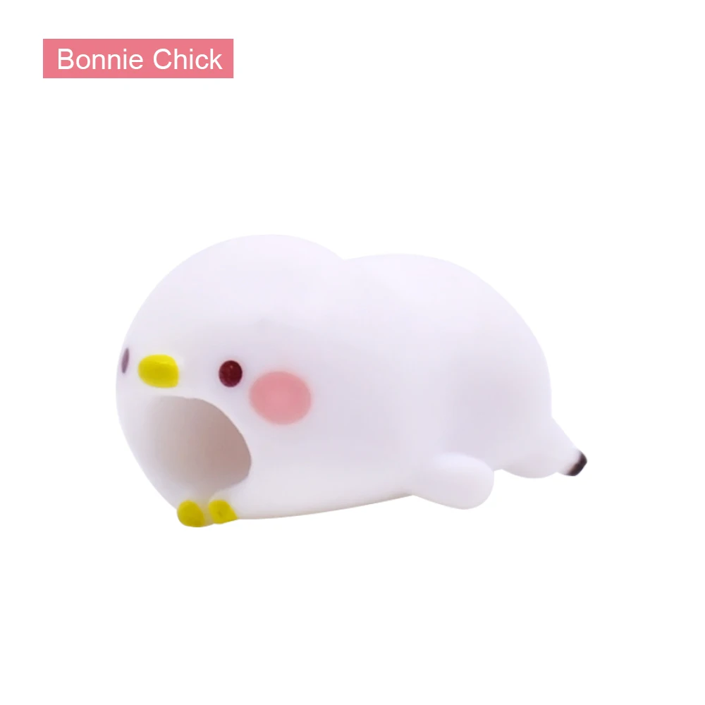 Bonnie Chick CHIPAL милый мультфильм укус животное кабель протектор для iPhone USB кабель для передачи данных намотки аниме Bite Chompers Органайзер держатель телефона - Цвет: Bonnie Chick