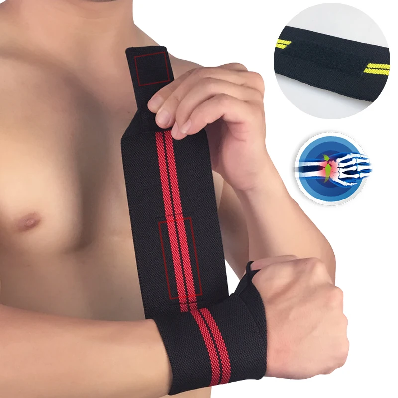 Пауэрлифтинг бандажный ремешок для фитнеса спортзала спортивные запястья