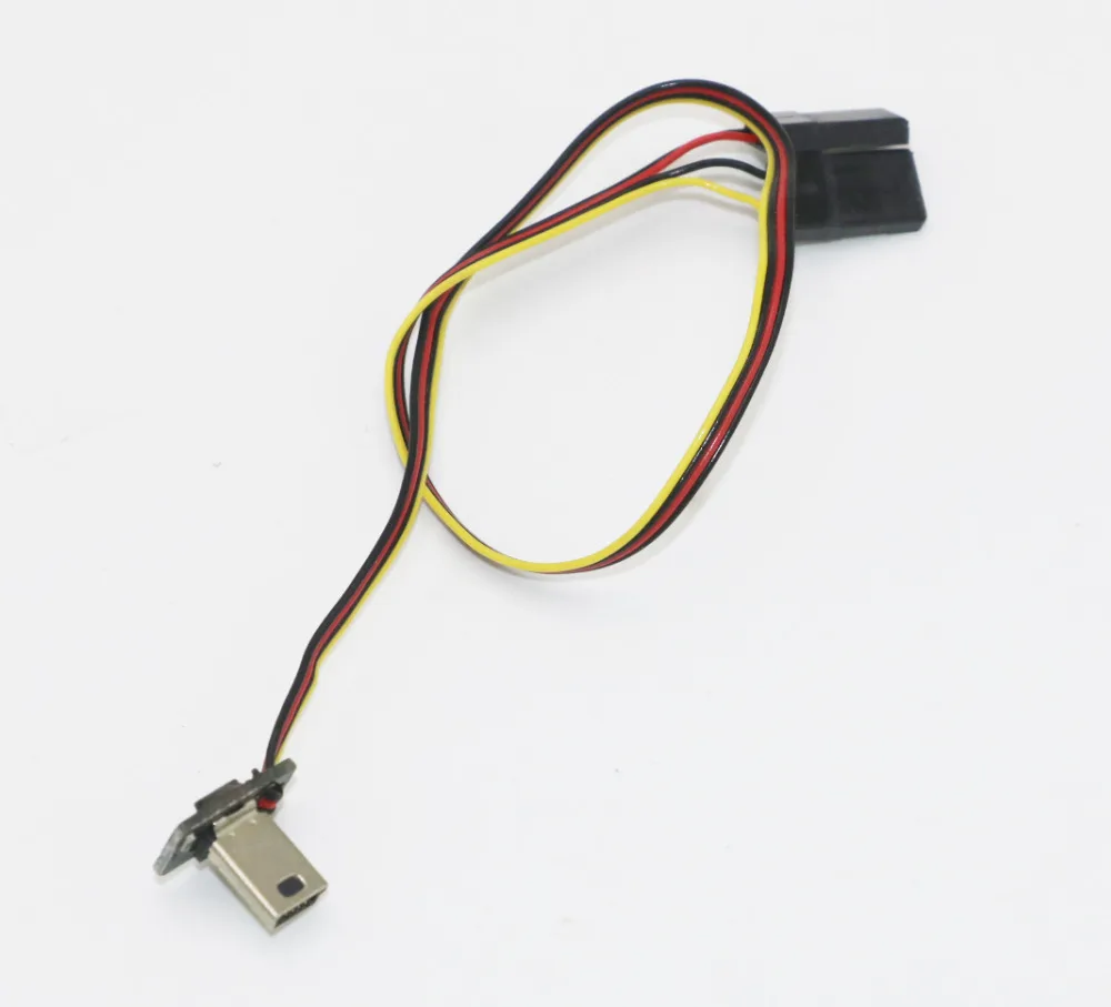 5 шт./лот USB 90 градусов до AV видео выход в постоянного тока BEC входной кабель FPV