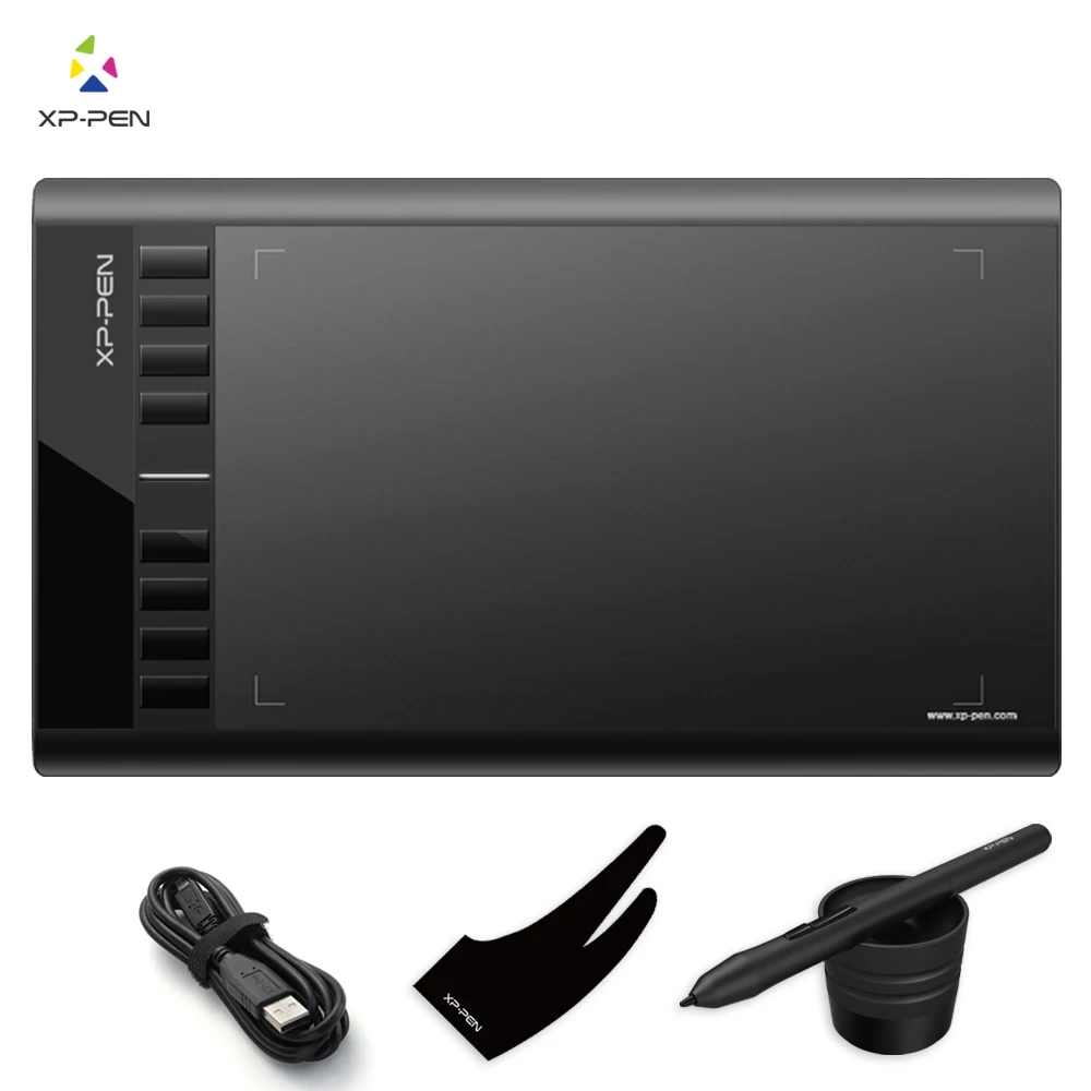Графический Планшет XP Pen Star 03 с 8 Горячих Клавиш и перчаткой L Совместит Windows