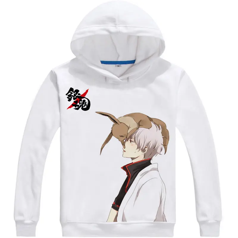 Gintama Silver Soul Толстовка Аниме Костюм Саката гинтоки Пуловер с рисунками из