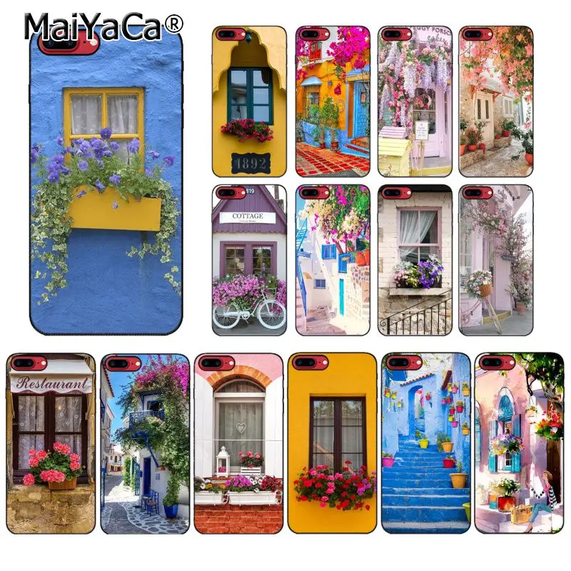 Путешествуете места Windows цветник романтический жизни чехол для телефона iphone 12 11