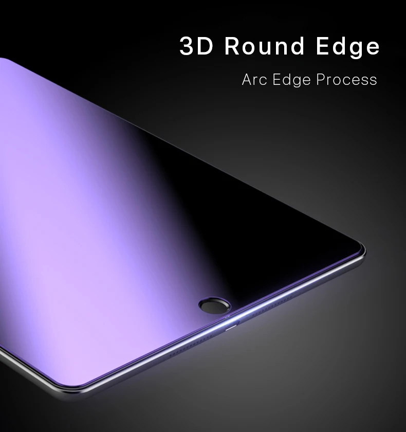 0,3 мм Защитная пленка для экрана Apple iPad Air Air2 Pro 9,7 10,5 дюймов ультратонкая 3D Arc 9 H пленка из закаленного стекла с синим световым фильтром