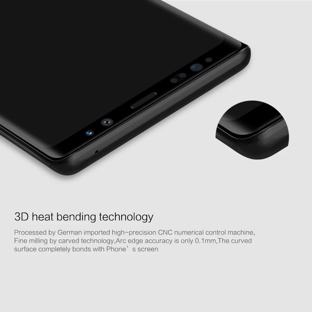 3D закаленное стекло для Samsung Galaxy Note 9 полное покрытие защита экрана Nillkin CP + Max