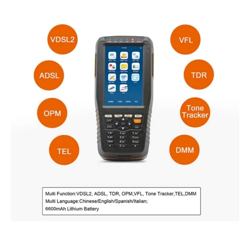 TM 600 VDSL VDSL2 прибор для тестирования ADSL WAN & LAN линия тестера xdsl испытательное