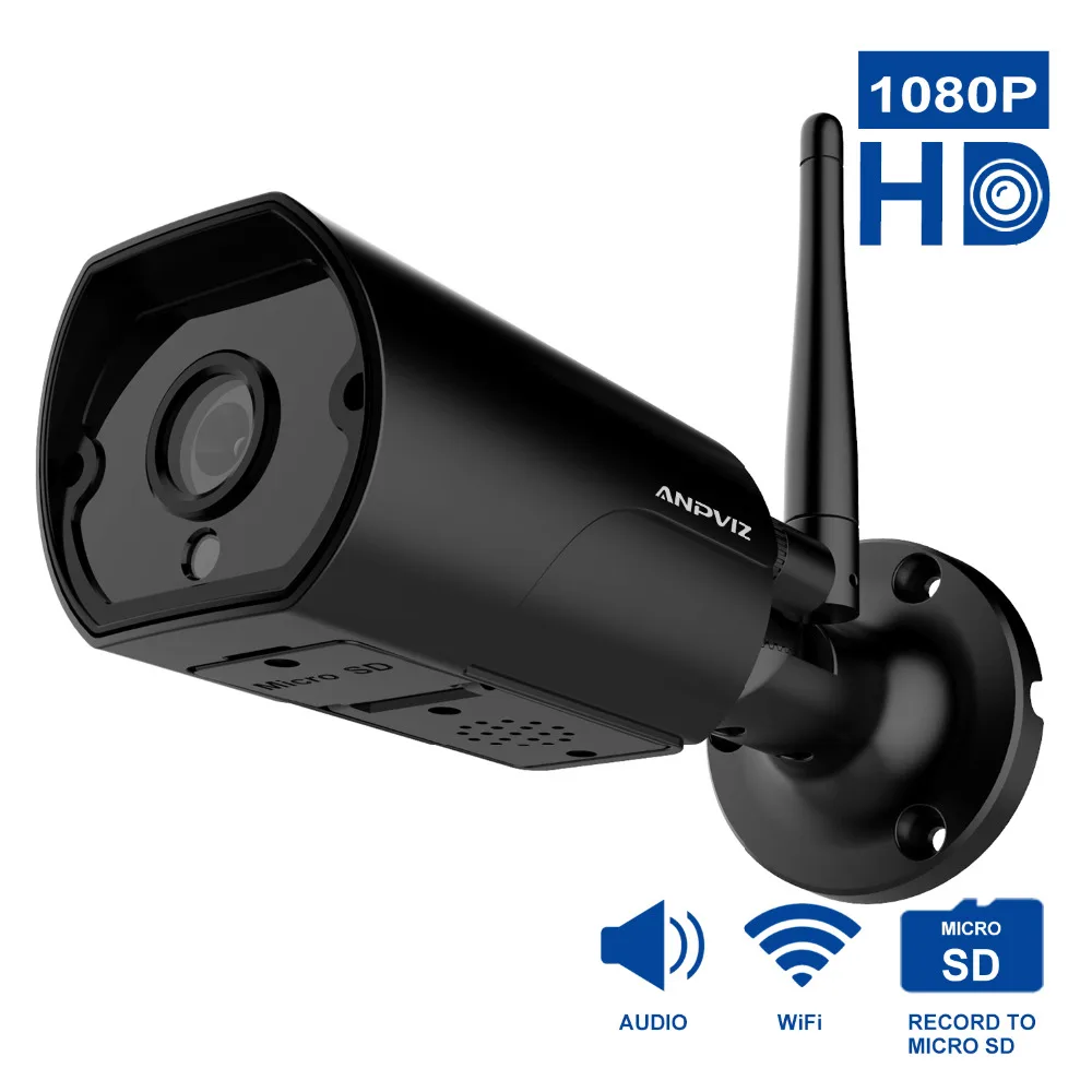 Anpviz Wi Fi Открытый IP Камера 2MP Водонепроницаемый 1080 P Беспроводной охранных