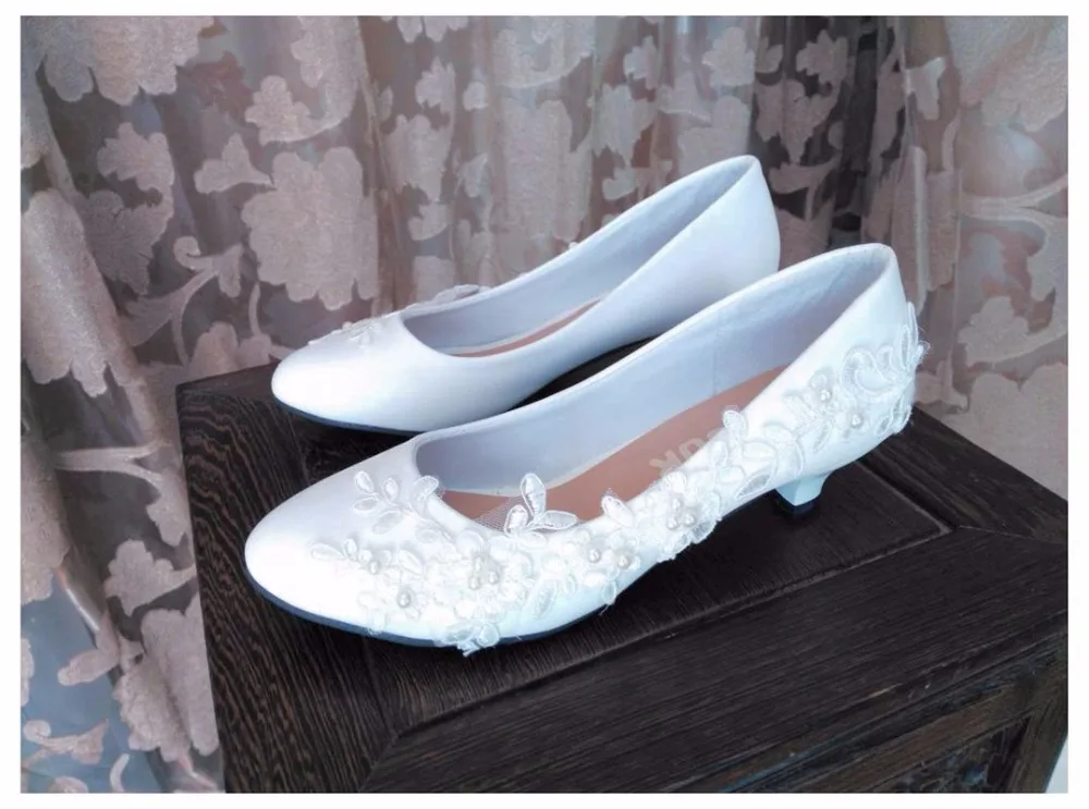 Женские свадебные туфли с кружевом и жемчугом большие размеры|pearl wedding shoe|dress shoes