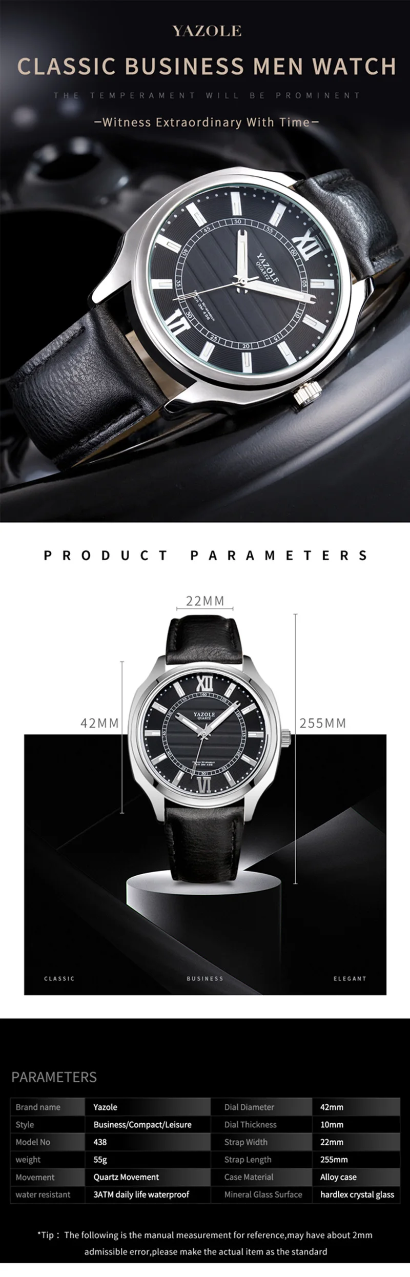Reloj Yazole мужские часы Топ Бренд роскошные мужские наручные часы модные бизнес дизайнерские подарки для мужчин часы zegarki meskie