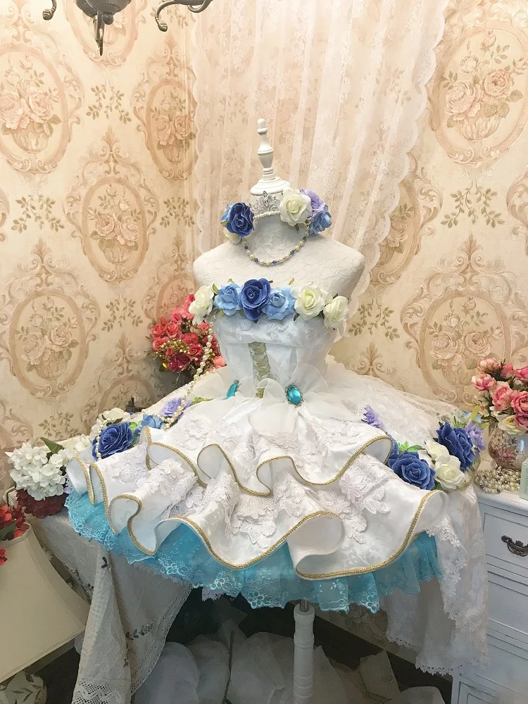 Женское свадебное платье в стиле аниме Love live All Menber Aqours косплей костюм лолиты