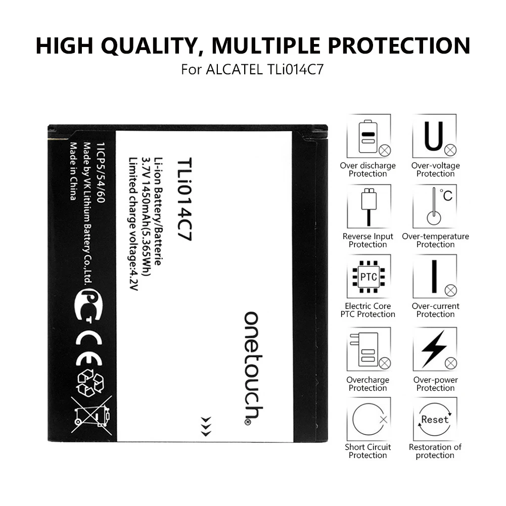 TLi014C7 аккумулятор 1450 мАч для Alcatel One Touch Pixi первый OT 4024D 4024X высокопроизводительная
