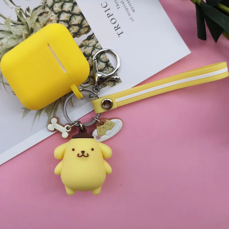 Силиконовый чехол для Apple Airpods милый мультфильм Хелло Китти Мелодия Кролик Собака