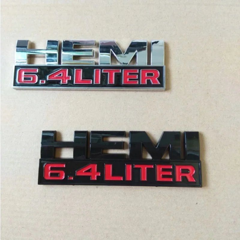 HEMI 5.7L литровый значок 6.4L крыло эмблема наклейка Наклейка для Dodge Ram Charger 1500 2500 3500