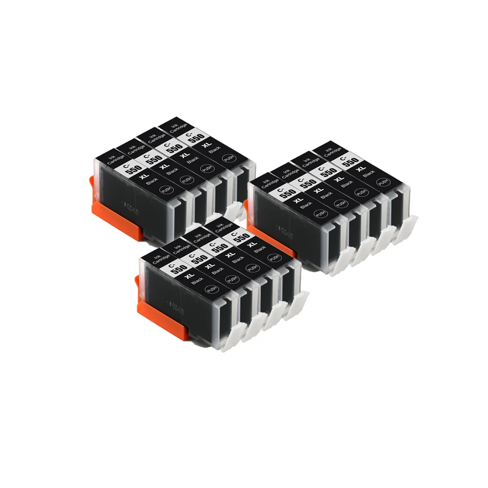 Совместимый картридж с черными чернилами PGI 550 BK для принтеров CANON PIXMA MG5450 MG5550 MG5650