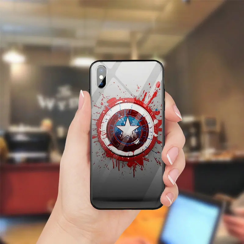 Закаленное Стекло случаи мобильного телефона чехол для iPhone 5 5S SE 8 7 6 S Plus X XR XS Max 10