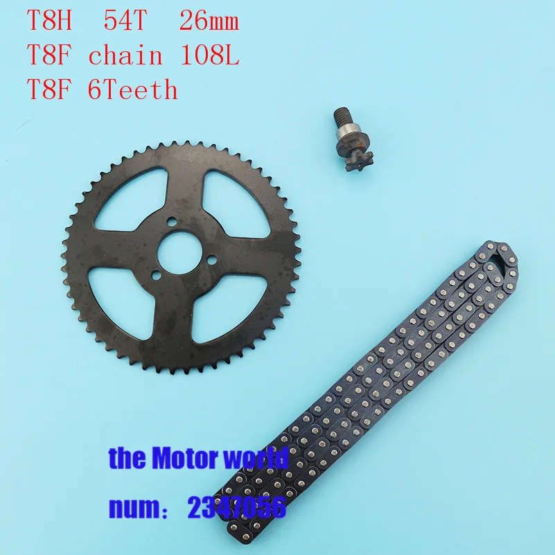 

29mm 54Tooth 25H 2 Stroke108 links Sprocket For 47cc 49cc Chinese Pocket Bike Quad 4 Wheeler Mini moto