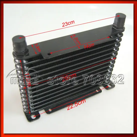 Универсальный алюминиевый корпус масляного радиатора трансмиссии MOFE 8-31 13 рядов