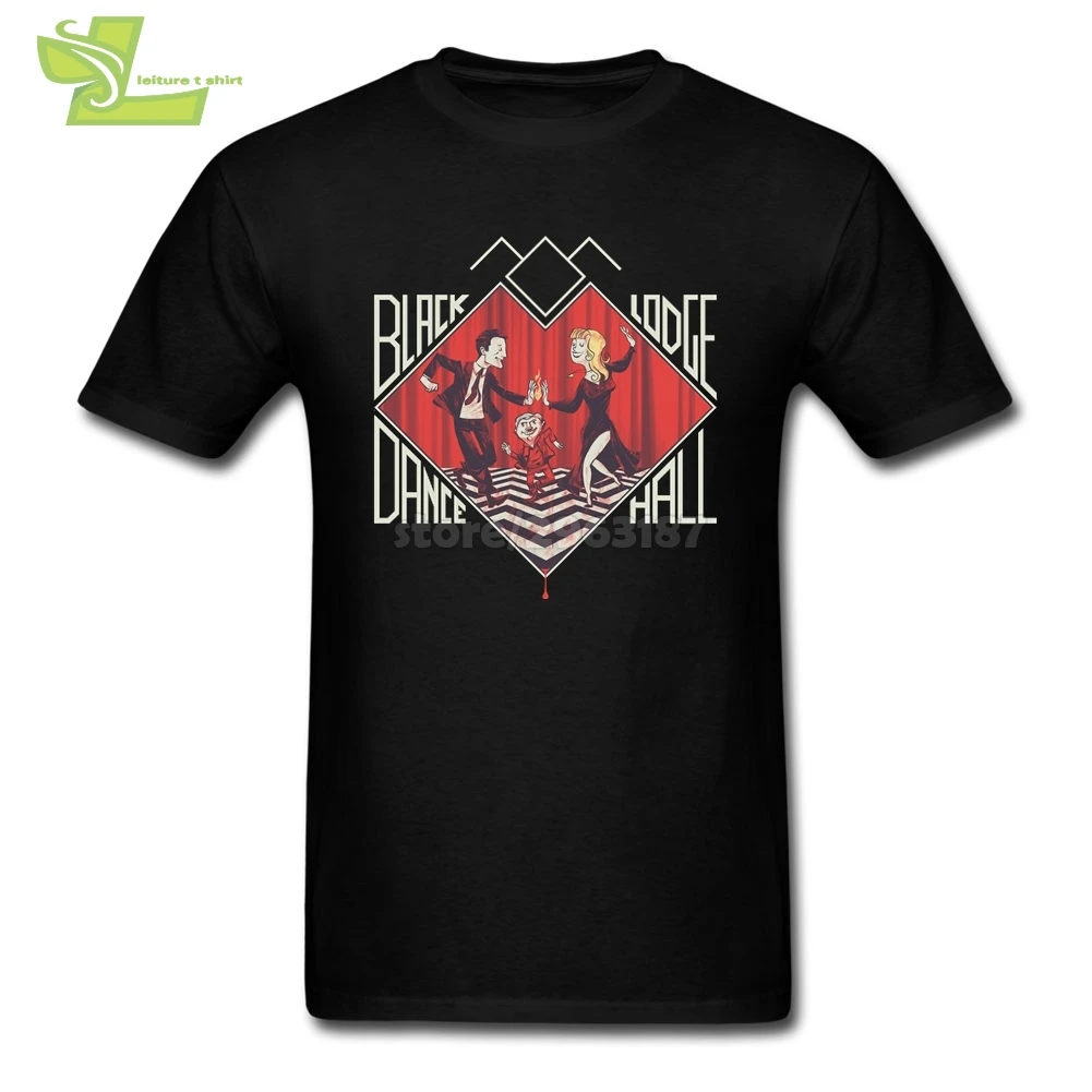 Black Lodge Dance Hall Twin Peaks Men White t shirts Man Round Collar Short Sleeve Tees Shirt Hot Sale T Vintage | Мужская одежда