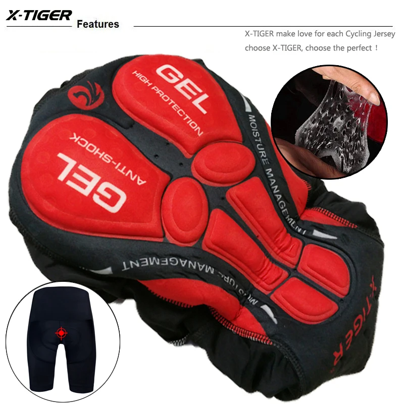 Полностью черные велосипедные шорты X Tiger велосипедное нижнее белье для гонок