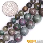 6 мм 8 мм 10 мм круглый натуральный зеленый красный Бразилия Rubys Apatite аксессуары бусины для изготовления ювелирных изделий нитка 15 дюймов DIY Ювелирные изделия Подарки