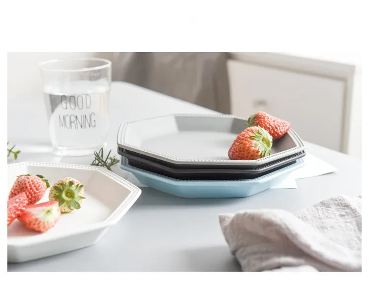 1PC Ceramic Steak Dish Fruit Dessert Plate Western-style Food dishes and plates sets snack dish OK 0890 | Дом и сад