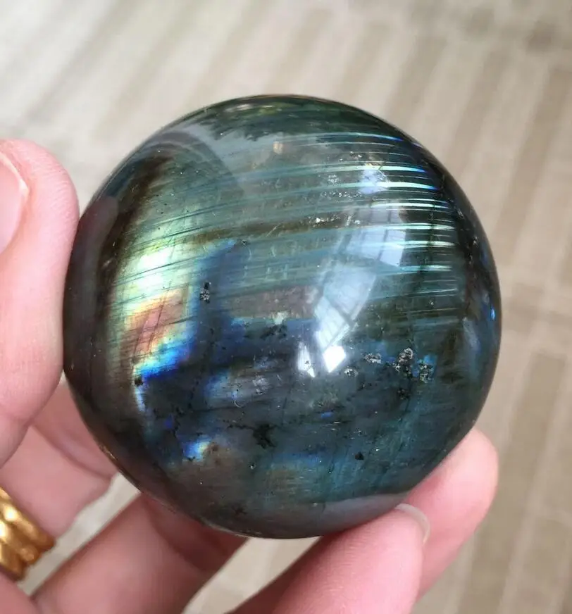 Сферический шар из 210 натурального Лабрадорита Мадагаскарский | Дом и сад