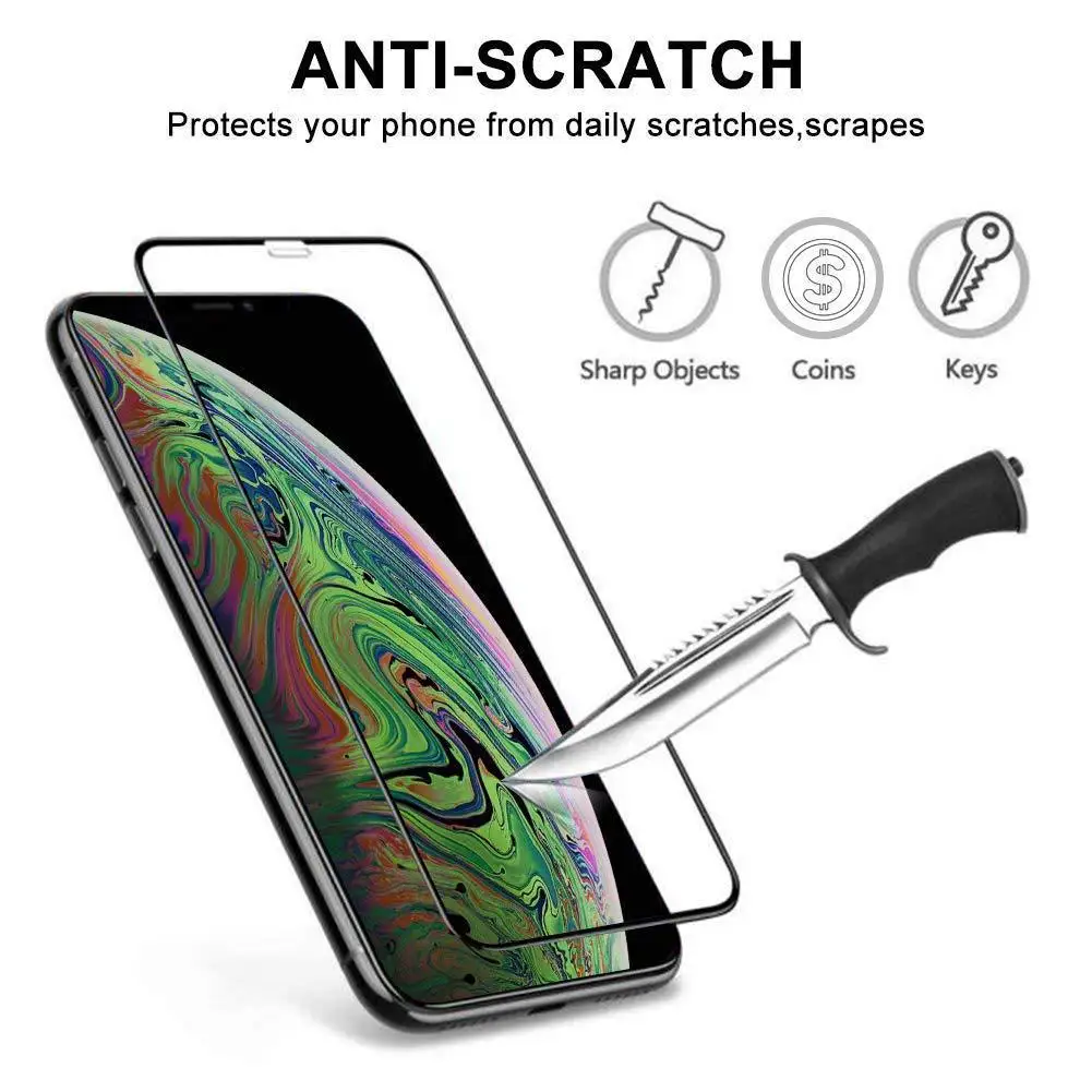 3d изогнутое углеродное волокно закаленное стекло для iphone Xs Max Xr X Защита экрана 6 6s