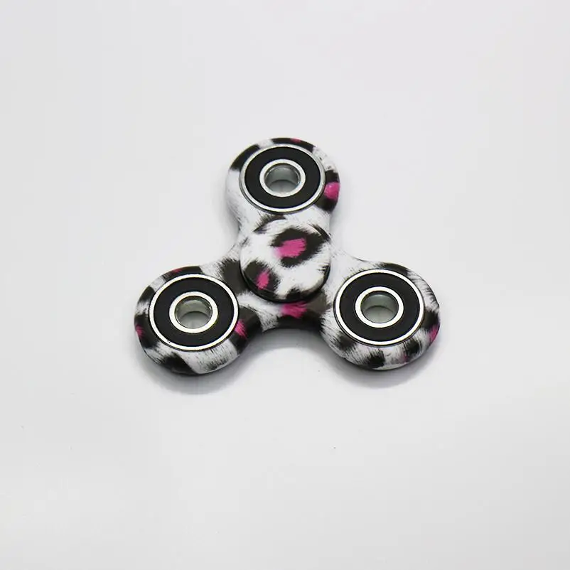 50 шт./лот фиджет Спиннер для рук игрушка пальцев тройной гироскоп цветной рисунок