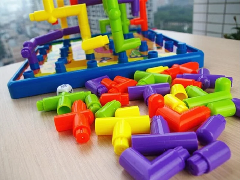Fly AC 80 Piece Interlocking Pipeline Maze Building Set - Open Ended Construction Toy for Ages 4 and Up | Игрушки и хобби
