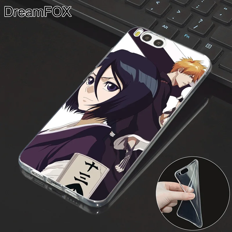 DREAMFOX M408 Bleach Cartoon Soft TPU Silicone Case Cover For Xiaomi Mi Note 2 3 4 5 6 8 SE M5 4C 4S 5C 5S 5X 6X A1 Plus |